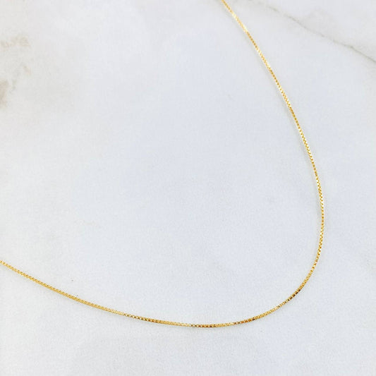 Cadena Veneciana 4.8gr / 45cm / 1.7mm Oro Amarillo +3 18K *