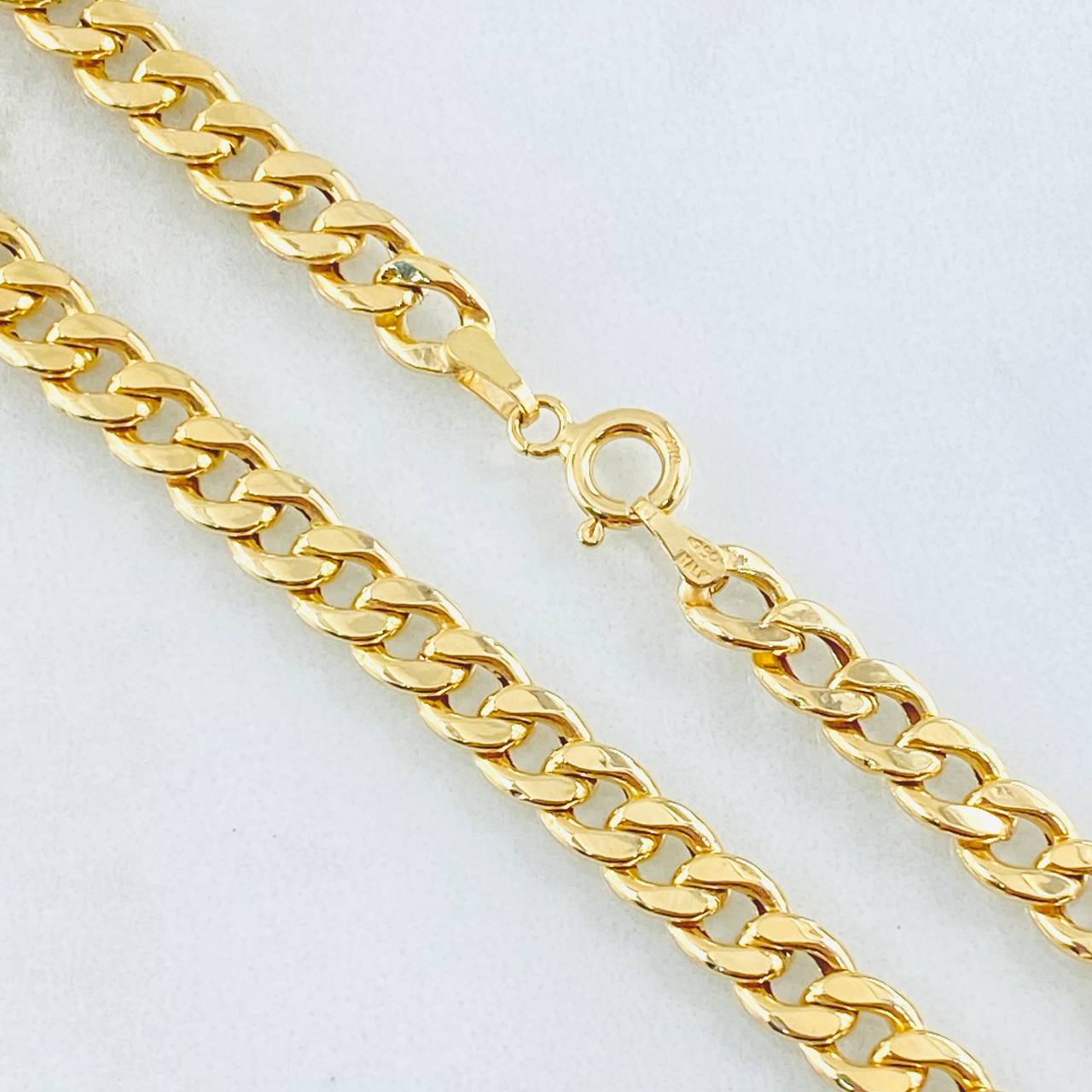 Cadena Cubana 6.9gr / 60cm / Oro Amarillo +1 18K ©