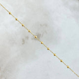 Rosario Virgen Milagrosa 2.7gr / 50cm / 2mm Bolas Lisas Cruz Lisa Oro Amarillo +4 18K ©
