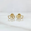 Topos Gafas 0.65gr / 4mm-9mm Circones Blancos Oro Amarillo 18K