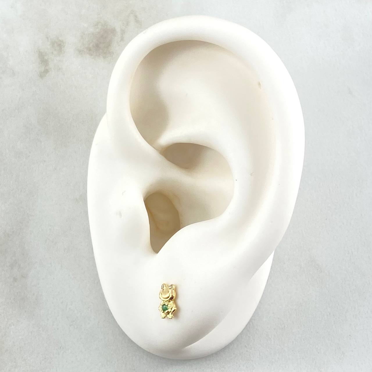 Topos Rana Animada 0.65 g / 6 mm Oro Amarillo 18K