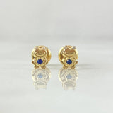 Topos Rana Animada 0.65gr / 6mm Circones Blancos Azul Rey Oro Amarillo 18K *