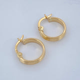 Candongas Andy 0.9gr / 1.5cm / Oro Amarillo 18K &
