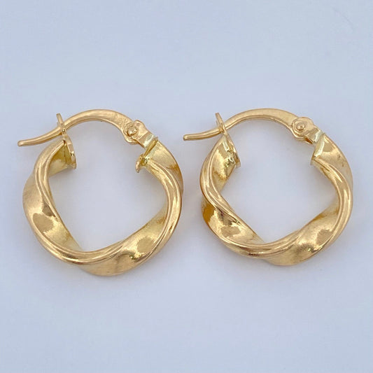Candongas Charin 1.55gr / 1.8cm / Oro Amarillo 18K &