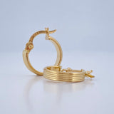 Candongas Andy 0.9gr / 1.5cm / Oro Amarillo 18K &