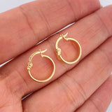 Candongas Andy 0.9gr / 1.5cm / Oro Amarillo 18K &