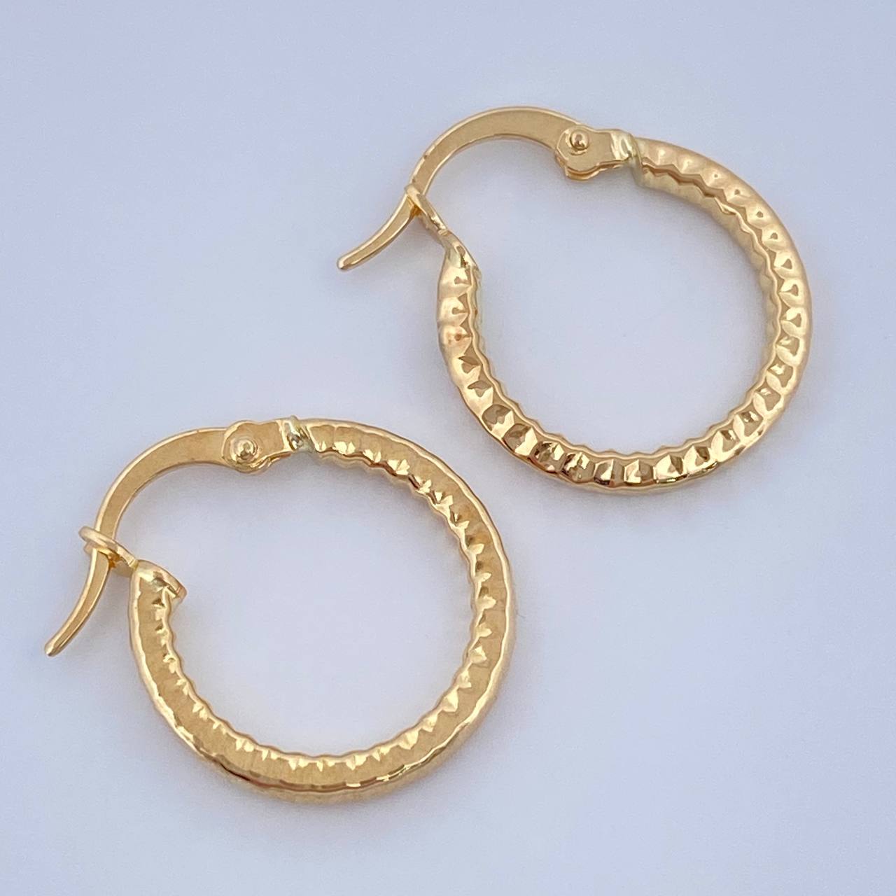 Candongas Iris 1.3gr / 2cm / Oro Amarillo 18K &