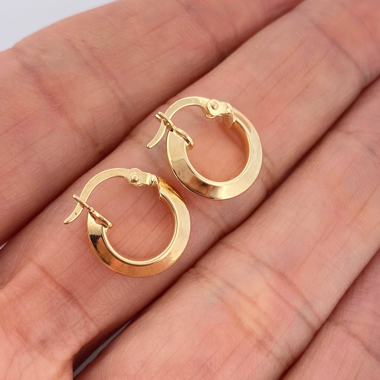 Candongas Clau 1.15gr / 1.5cm / Oro Amarillo 18K &