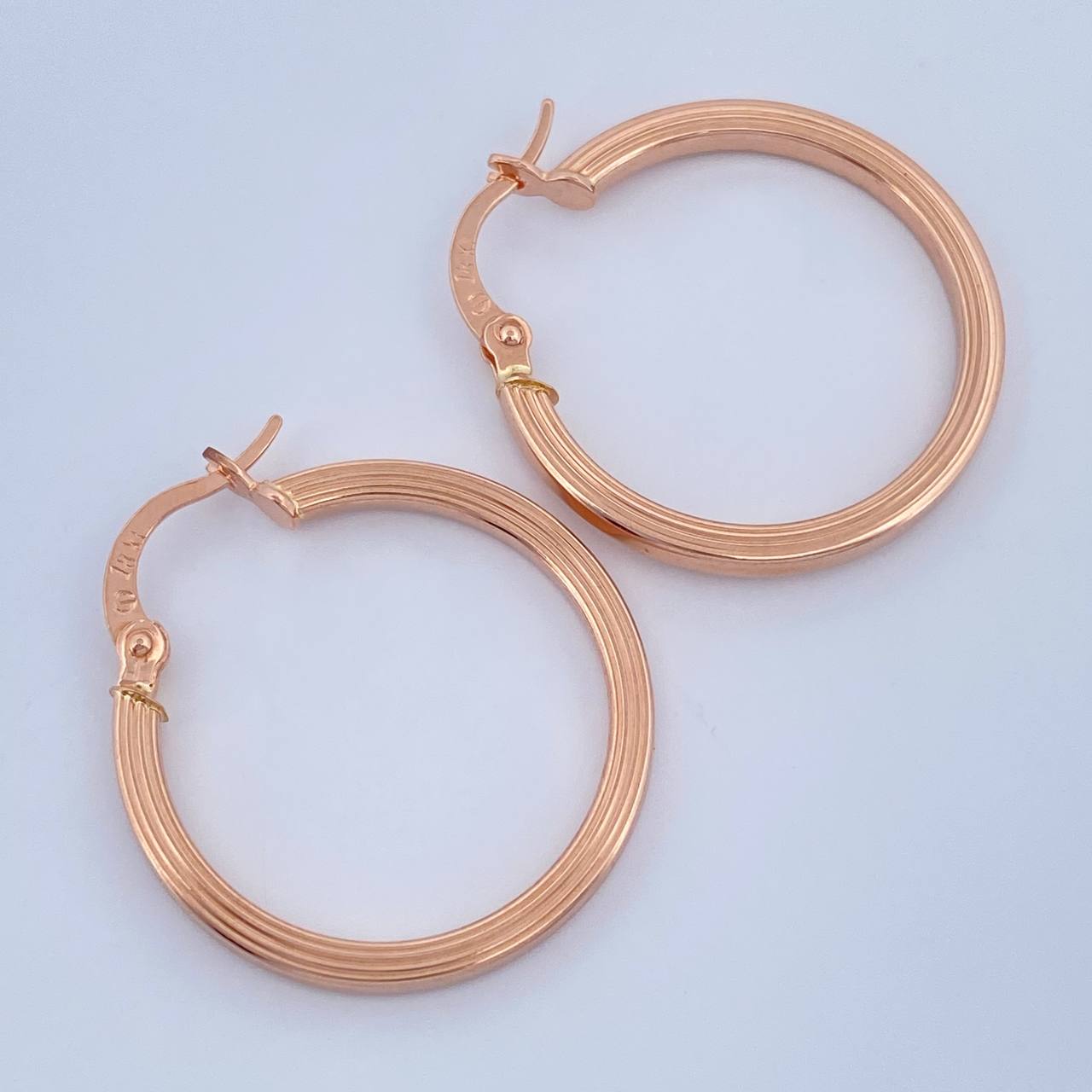 Candongas Andy 1.55gr / 2.5cm / Oro Rosa 18K &