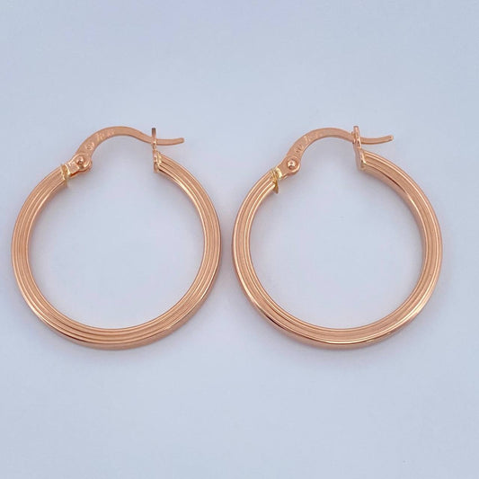 Candongas Andy 1.55gr / 2.5cm / Oro Rosa 18K &