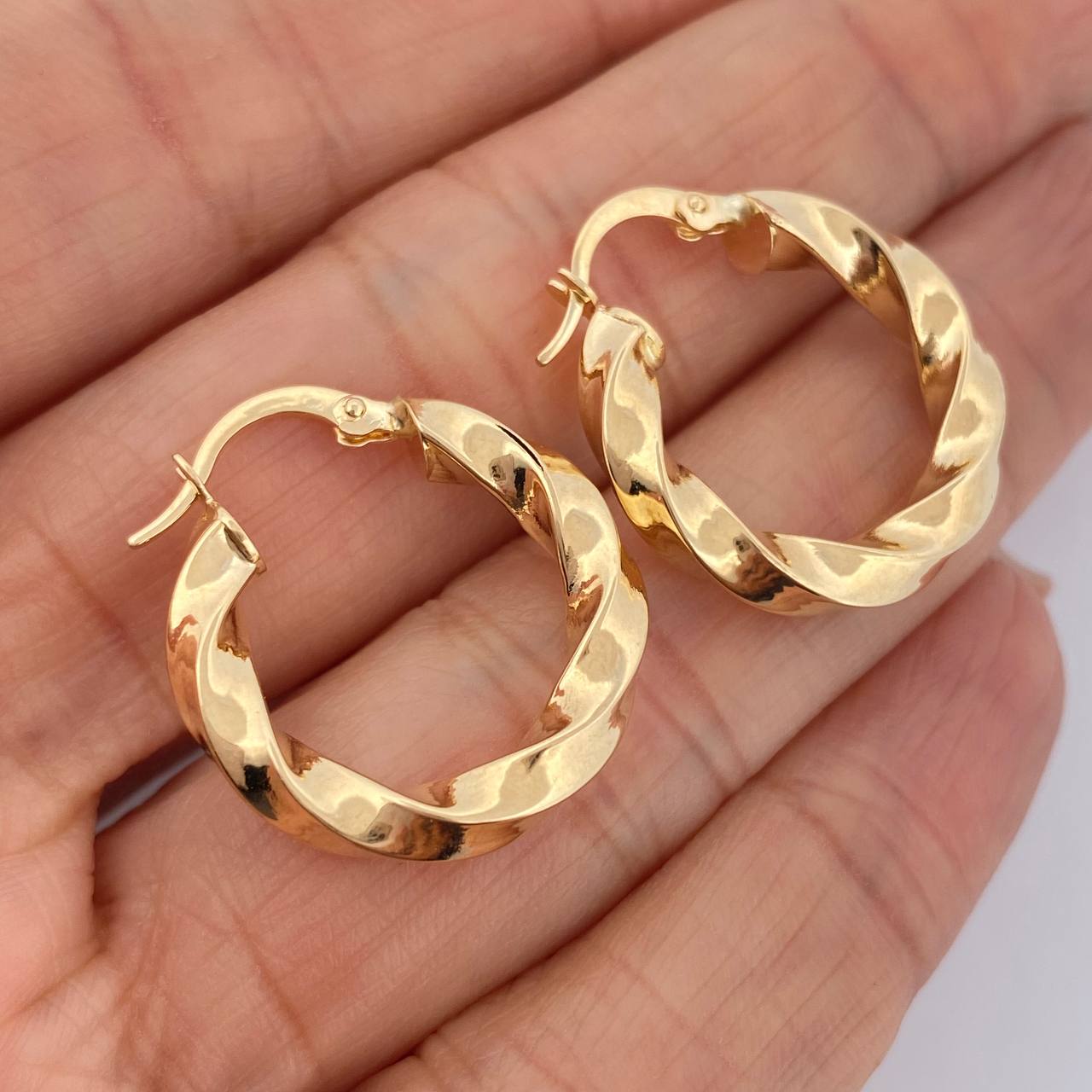 Candongas Kari 2.65gr / 2.5cm / Oro Amarillo 18K &
