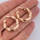 Candongas Kari 3.45gr / 2.5cm / Oro Rosa 18K &