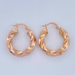 Candongas Kari 3.45gr / 2.5cm / Oro Rosa 18K &
