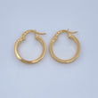 Candongas Tribal 1.05gr / 1.8cm / Oro Amarillo 18K &