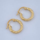 Candongas Carly 0.9gr / 1.6cm / Oro Amarillo 18K &