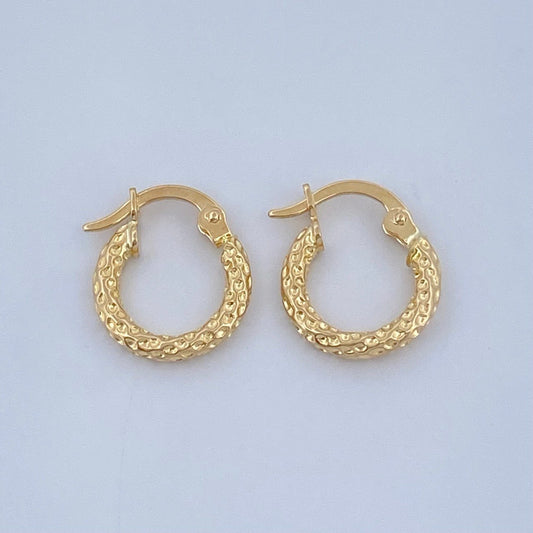 Candongas Carly 0.9gr / 1.6cm / Oro Amarillo 18K &