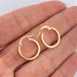 Candongas Tribal 1.05gr / 1.8cm / Oro Amarillo 18K &