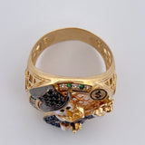 Anillo Pato Millonario Inspirado 10.3gr / T8 3/4 / Oro 18K &