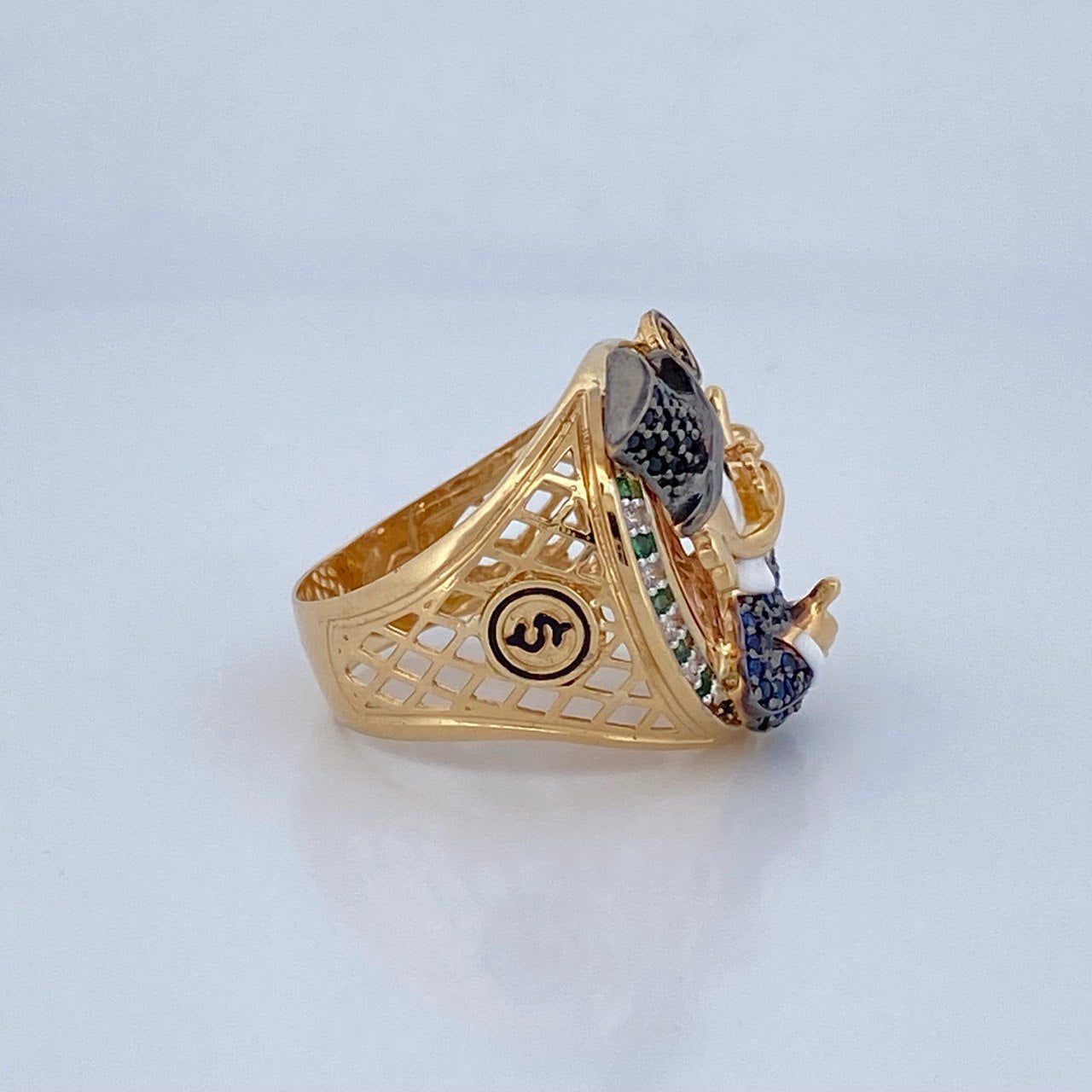 Anillo Pato Millonario Inspirado 10.3gr / T8 3/4 / Oro 18K &