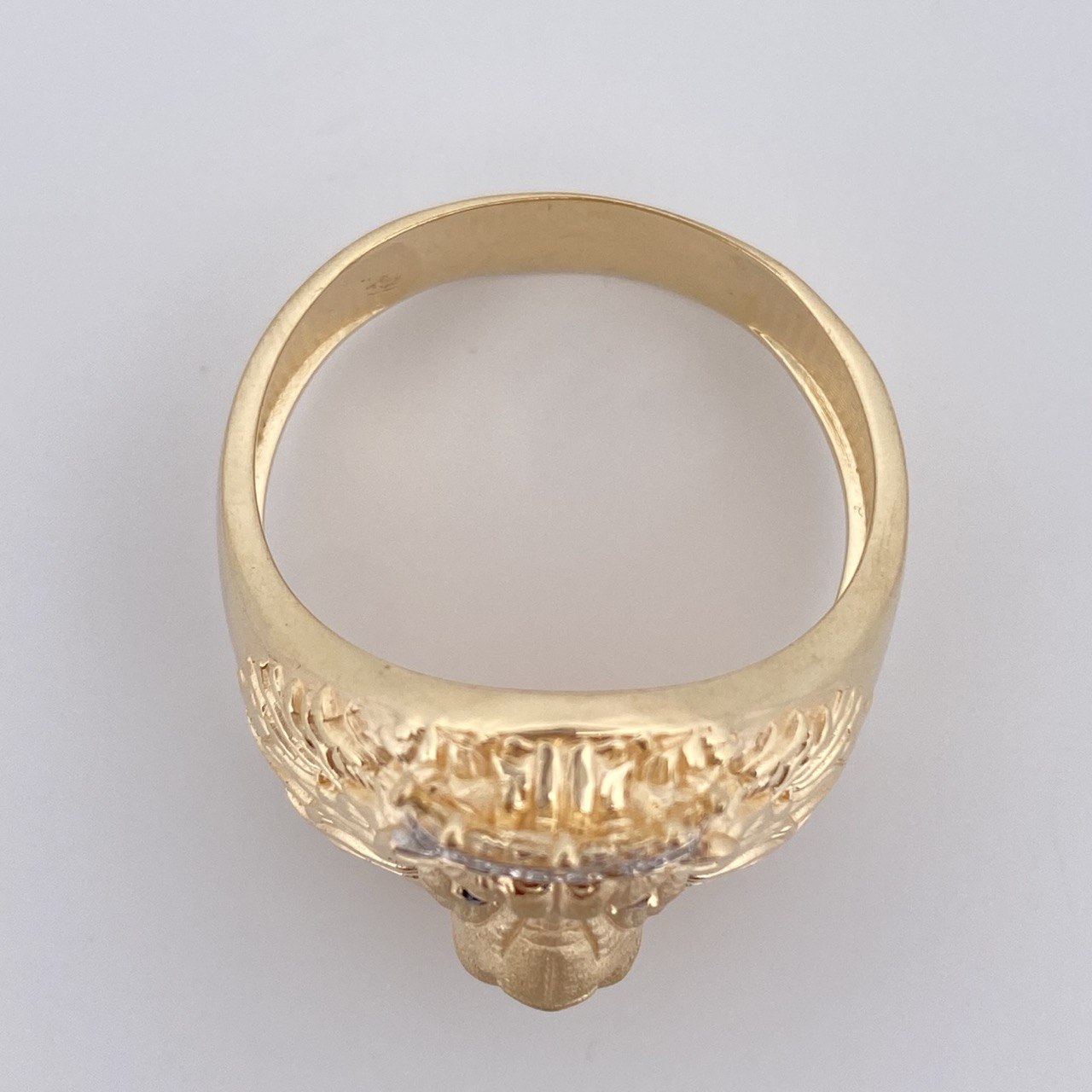 Anillo Rostro Leon 9.25gr / T11 1/2 / Oro 18K &