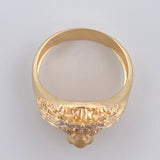 Anillo Rostro Leon 9.25gr / T11 1/2 / Oro 18K &