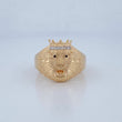 Anillo Rostro Leon 9.25gr / T11 1/2 / Oro 18K &