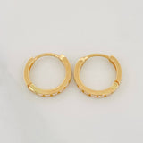 Candongas Carril 1.15g / 1cm Oro Amarillo 18K