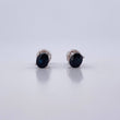 Topos Cuatro Garras 1.6gr / Zafiros 1.06 Qts Oro Blanco 18K (Joya) &