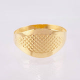 Anillo Malla Punteada 1.45 g / T7 1/2 Oro Amarillo 18K