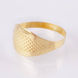 Anillo Malla Punteada 1.4 g / T6 3/4 Oro Amarillo 18K