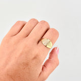 Anillo Malla Punteada 1.45 g / T7 1/2 Oro Amarillo 18K