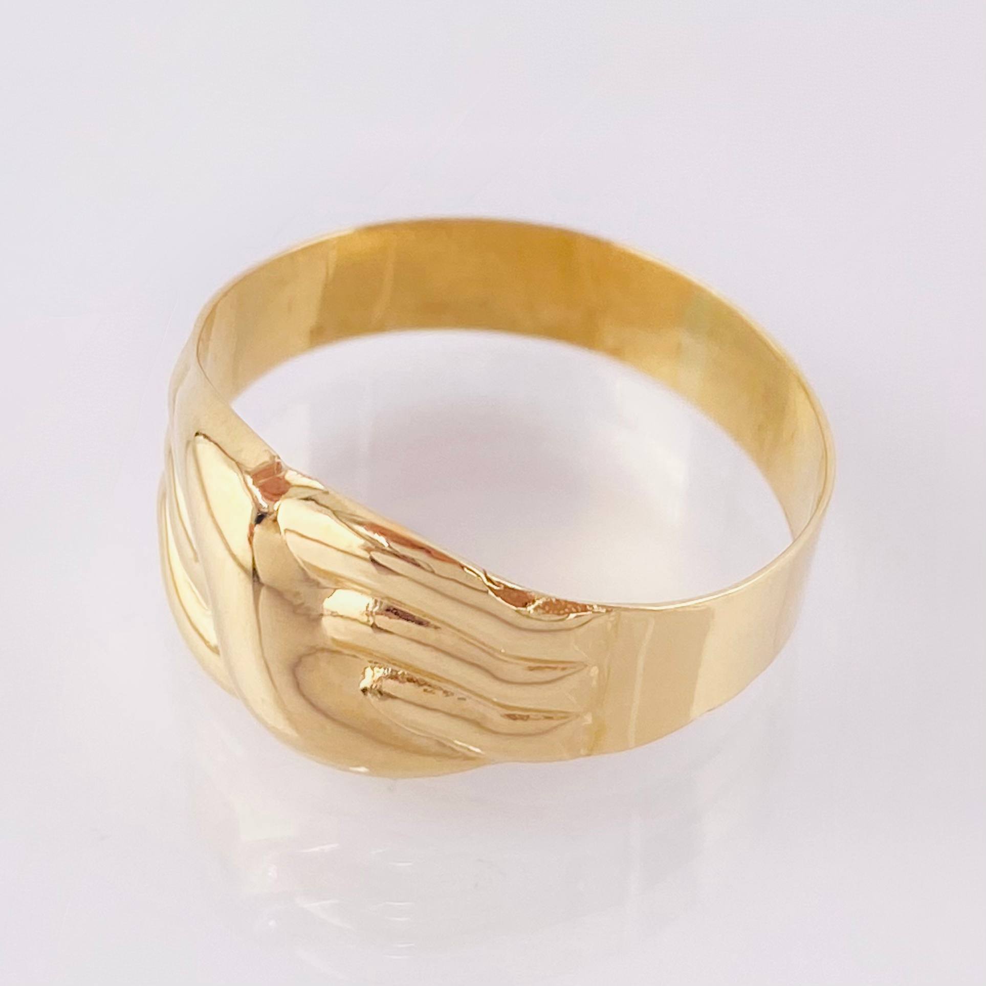 Anillo Abrazo Enlazado 1.95gr / T8 / Oro Amarillo 18K *