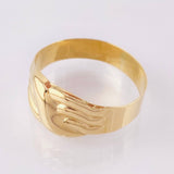 Anillo Abrazo Enlazado 1.95gr / T8 / Oro Amarillo 18K *