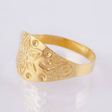 Anillo Flor Mandala 1.4gr / T7 1/4 / Oro Amarillo 18K ©