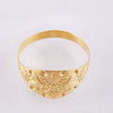 Anillo Flor Mandala 1.4gr / T7 1/4 / Oro Amarillo 18K ©