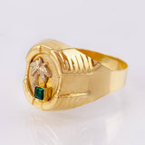 Anillo Marco Palmera 3.3gr / T9 1/4 / Oro Amarillo 18K ©