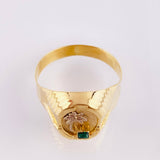 Anillo Marco Palmera 3.3gr / T9 1/4 / Oro Amarillo 18K ©