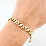 Pulso Cubano Monaco 10.35gr / 21cm / 7mm Oro Amarillo +4 18K ©