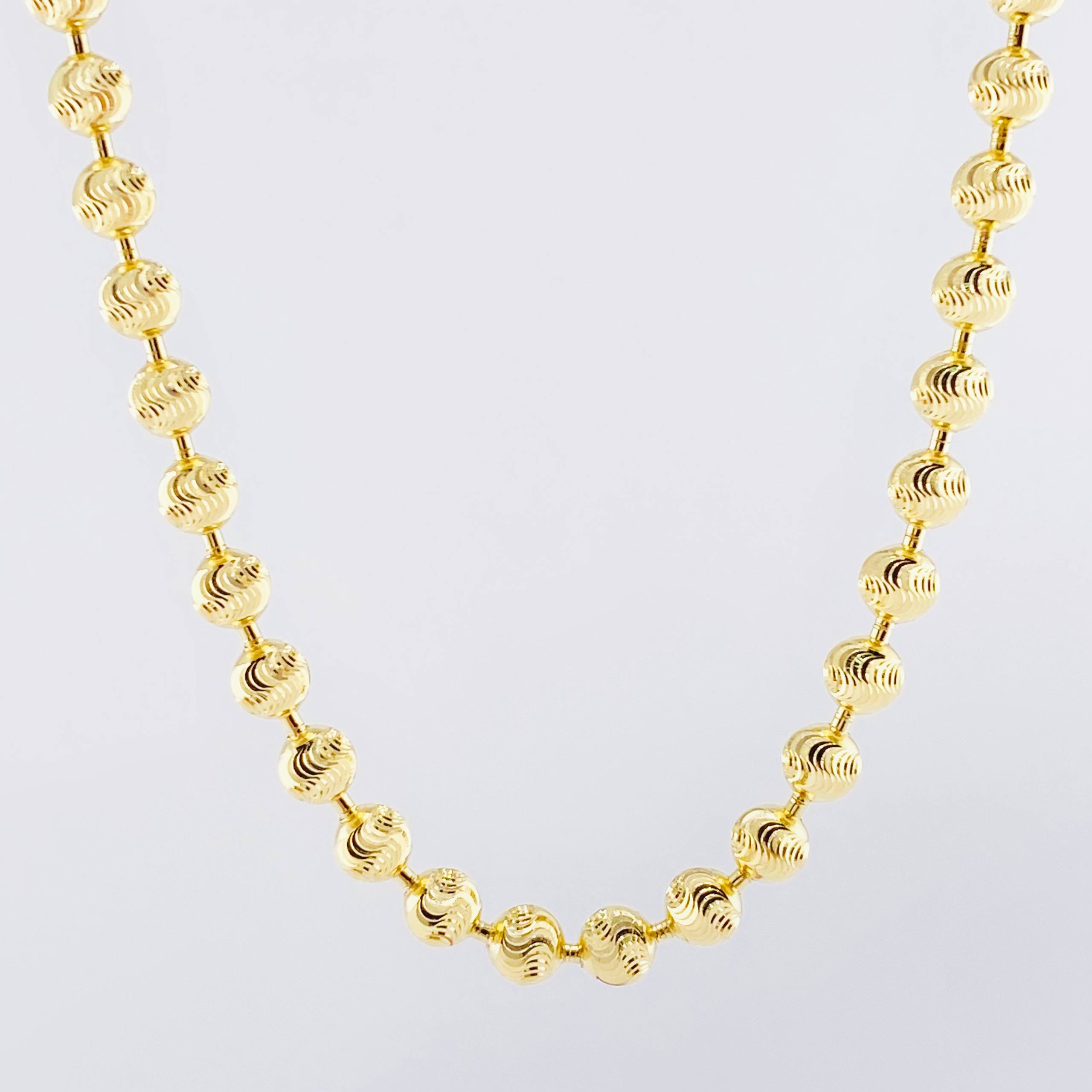 Cadena Militar Media Luna 30.95gr / 70cm / 5mm Oro Amarillo Nac.Esp. 18K ©