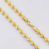 Cadena Militar Media Luna 30.95gr / 70cm / 5mm Oro Amarillo Nac.Esp. 18K ©