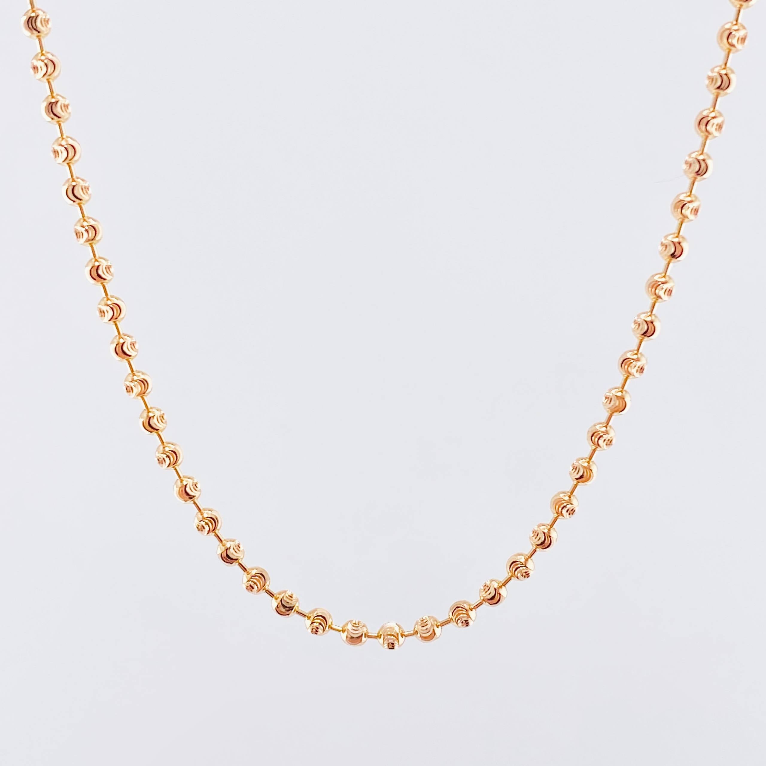 Cadena Militar Media Luna 10.5gr / 60cm / 2mm Oro Rosa Nac.Esp. 18K