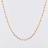 Cadena Militar Media Luna 10.5gr / 60cm / 2mm Oro Rosa Nac.Esp. 18K