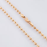 Cadena Militar Media Luna 10.5gr / 60cm / 2mm Oro Rosa Nac.Esp. 18K