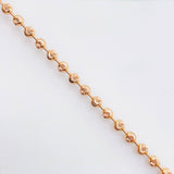 Cadena Militar Media Luna 10.5gr / 60cm / 2mm Oro Rosa Nac.Esp. 18K