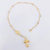 Pulso Denario Virgen Milagrosa 2.4gr / 17.5cm / 3mm Tres Oros 18K