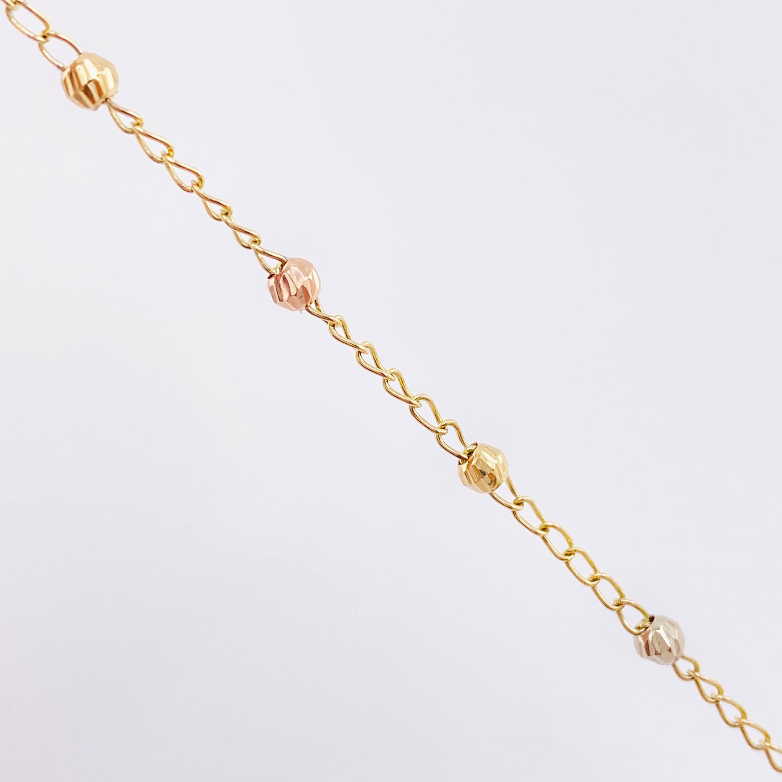 Pulso Denario Virgen Milagrosa 2.3gr / 16.5cm / 3mm Tres Oros 18K *