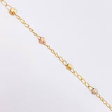 Pulso Denario Virgen Milagrosa 2.3gr / 16.5cm / 3mm Tres Oros 18K *