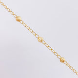 Pulso Denario Virgen Milagrosa 2.2gr / 17.5cm / 3mm Oro Amarillo 18K