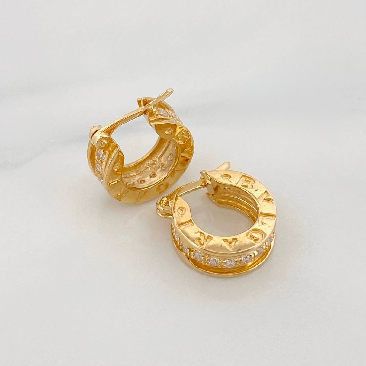 Candongas Bv 4.6g / 1.2cm Oro Amarillo 18K