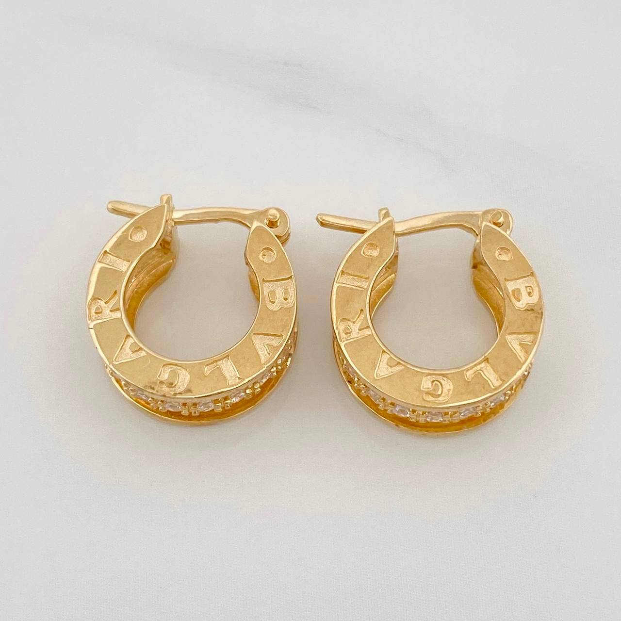 Candongas Bv 4.6g / 1.2cm Oro Amarillo 18K